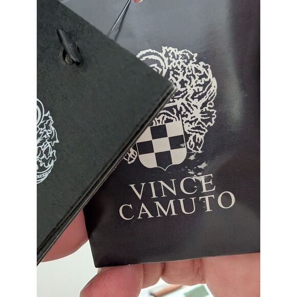 Vince Camuto NWT Navy Blue Gold Jeweled Neckline Sheath Shift Dress Size 14 - Picture 5 of 10